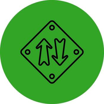 Up And Down Arrow Shadowed Flat UI Design vector