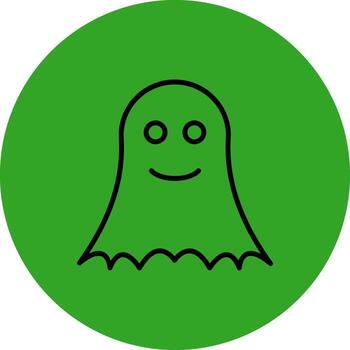 Ghost Sharp Edge Style Visual vector