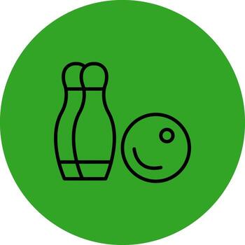 Bowling Application Focused UI Design vector
