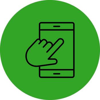 Touch Screen Interactive User Interface Design vector