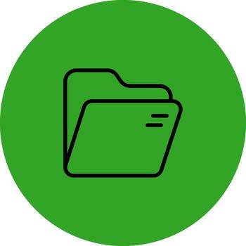 abierto carpeta Tres dimensional prestados símbolo vector