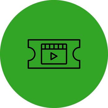 Ticket Minimal Graphic Visual Element vector