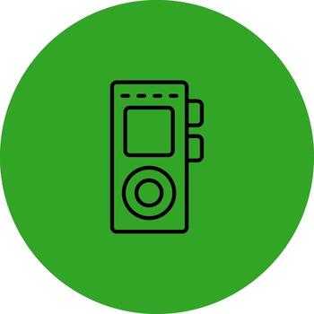 Recorder Subtle User Interface Graphic vector