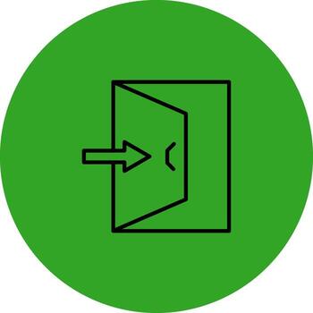 salida puerta negocio móvil aplicación gráfico vector