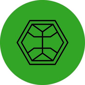 complejo geometrías ensombrecido plano ui diseño vector