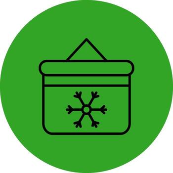 Ice box User Interface Design Mark vector