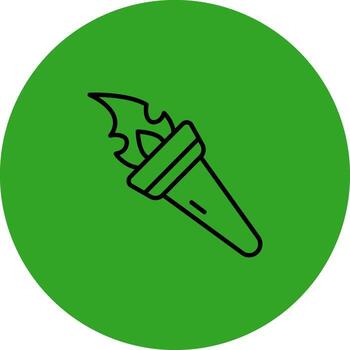 fuego antorcha plano usuario interfaz formar vector