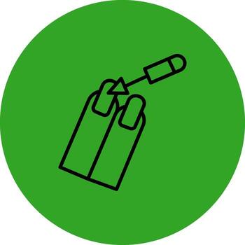 Manicure Custom Line Based Element vector