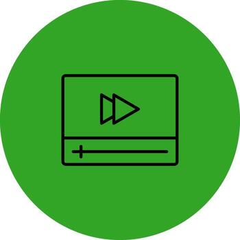 rápido adelante codificado usuario interfaz símbolo vector