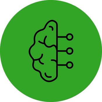 máquina aprendizaje agudo borde estilo visual vector