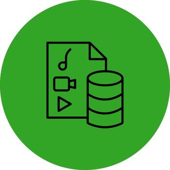 digital Derecha datos de gestión degradado color estilo formar vector