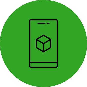 Augmented Reality Handcrafted User Interface Symbol vector