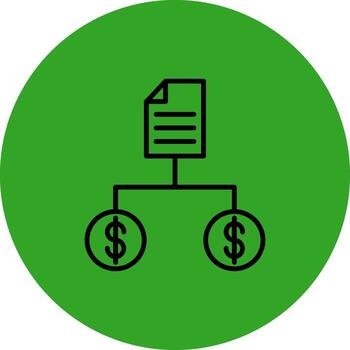 Structured Data Soft Outline Style Graphic vector