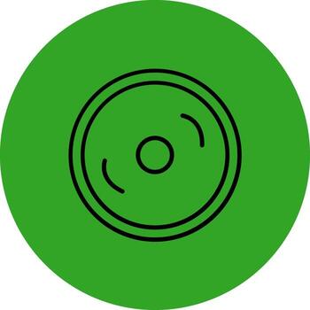 Compact Disk Color Enhanced Style Graphic vector