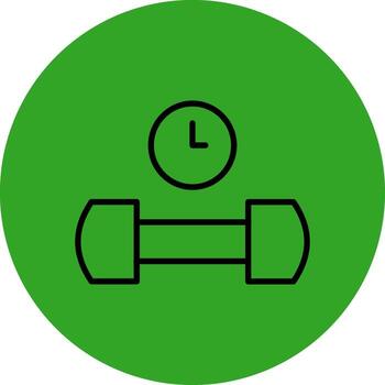 Gym Shadowed Flat UI Design vector