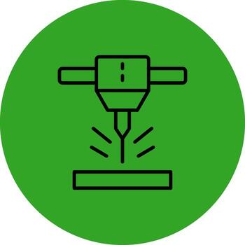 Cnc Machine Gradient Color Style Form vector