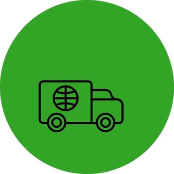 camioneta usuario interfaz diseño marca vector