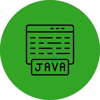 Java Geometric Mobile App Mark vector