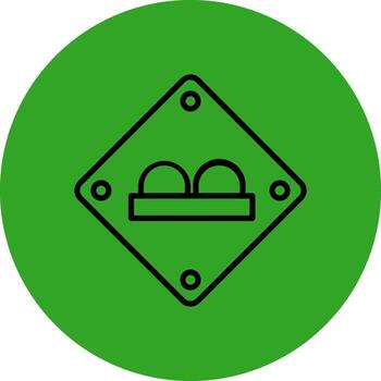 Uneven Sharp Edge Style Visual vector