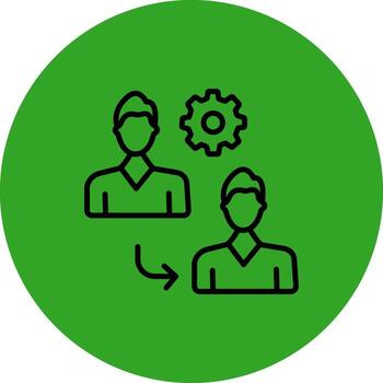 Change Management Pixel Grid Based Artwork vector