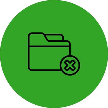 Delete Folder Creative Grid Based Symbol vector