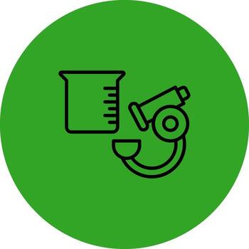 Microscope Experiments UX Focused Design Shape vector