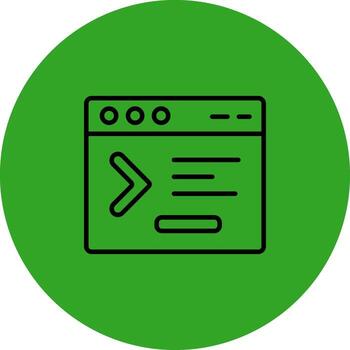 mando línea ensombrecido plano ui diseño vector