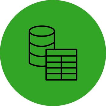 base de datos mesa personalizado línea establecido elemento vector