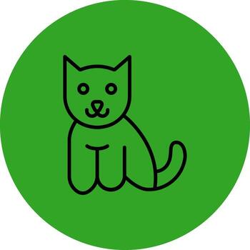 Cat Three Dimensional Interface Shape vector