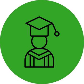 Alumni Iconic Line Based Form vector