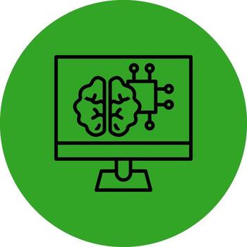 máquina aprendizaje apagado color tono elemento vector