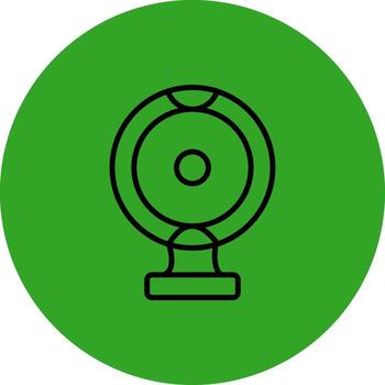 cámara web sensible aplicación ui forma vector