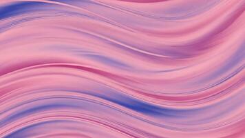 abstrakt strömmande rosa och lila vågor med slät rörelse och dynamisk rörelse i konstnärlig digital bakgrund video