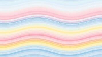 abstrakt färgrik vågig rader rör på sig mjukt i mjuk pastell nyanser med mild kamera rörelse video