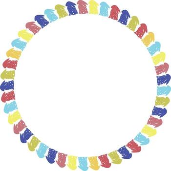 Easter bunny empty template. Easter rabbit in an empty frame. Spring Easter bunny rabbit vector