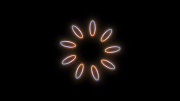 Glowing Circular Progress Indicator A Seamless Loading Animation video