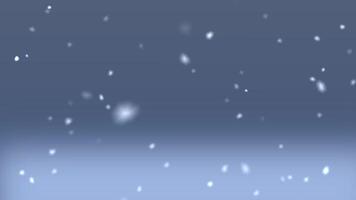 Softly falling snow against a blurred gradient background, creating a serene winter atmosphere with delicate snowflakes video