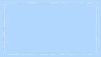 heiter Licht Blau Hintergrund mit ein zart wellig Weiß rahmen, Angebot ein sauber und friedlich ästhetisch zum vielseitig Digital Design, Präsentationen, und Sanft Bewegung Grafik video