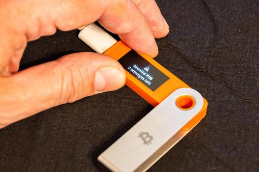 hardware Bitcoin wallet with message Invalid PIN photo