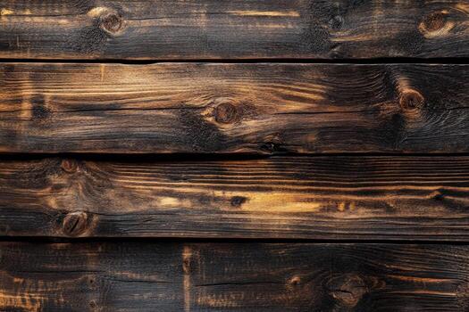 Dark textured planks create rustic, horizontal lines within a weathered wood grain backdrop photo