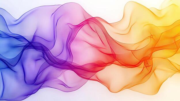 Gradient mesh flows across the screen showing a blend of colors on transparent background photo