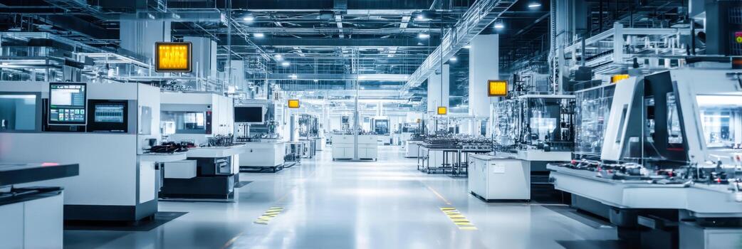 High-tech electronics factory in Japan focuses on advanced assembly and robotic automation photo