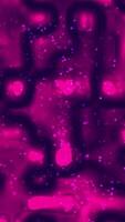 animerad abstrakt magenta virvlar runt. en digital målning av vätska former med partiklar vertikal. video