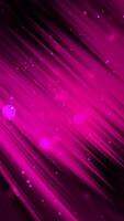animato astratto rosa e nero vorticoso Linee con particella verticale video