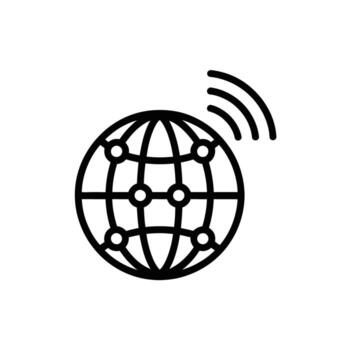 Global Communication Network Connection Internet Worldwide Web Technology Connectivity Concept Illustration vector