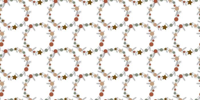 bohemio fiesta fondo de pantalla loseta diseño resumen Navidad guirnalda ilustración continuo repitiendo motivo tela envase papel superficie impresión vector