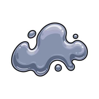 resumen plata gota forma con lustroso apariencia vector