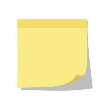 Stack of yellow sticky notes vector