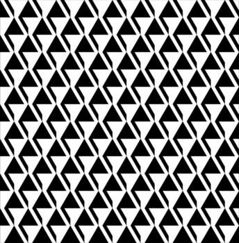 Seamless Pattern black and white pattern with triangles vector