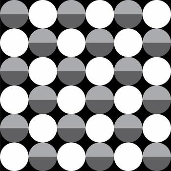 Seamless Pattern black and white pattern with circles vector